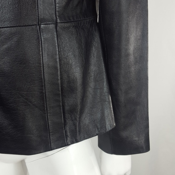 VENUS black leather jacket Small - Picture 7 of 8